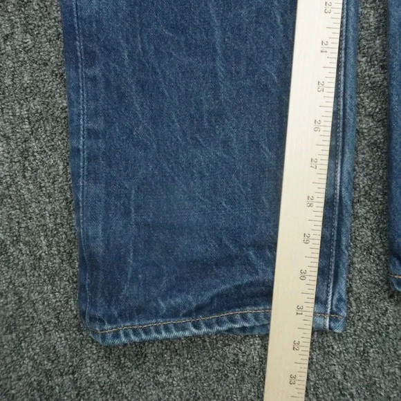 Levis Jeans Men 36x32 Blue 511 White Oak Cone Denim Selvedge Straight 5 Pocket